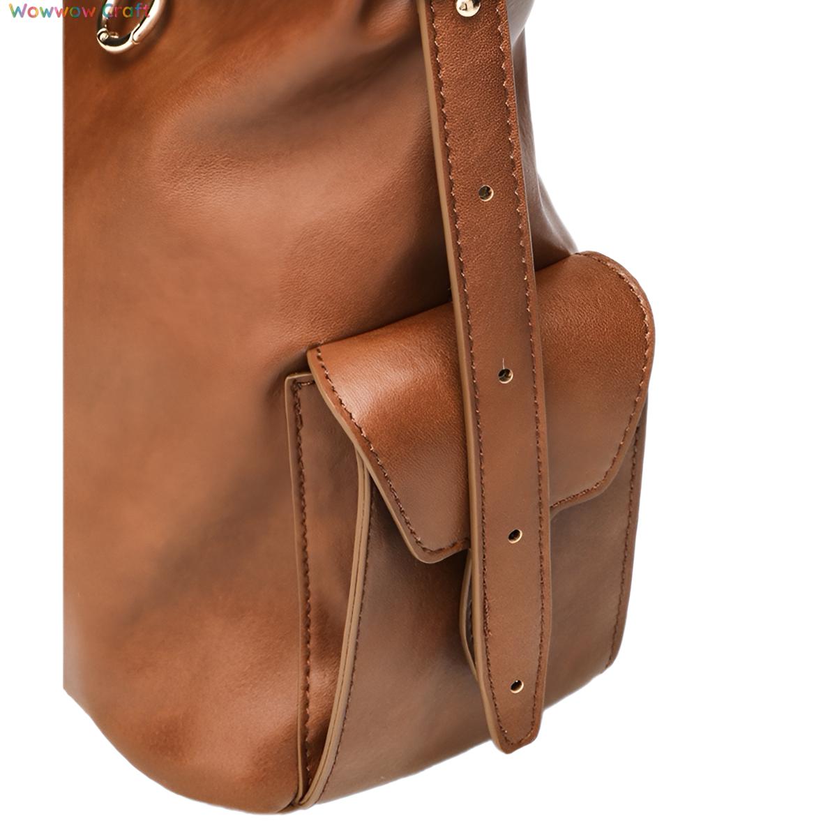 Shoulder Bags,Totes,Leather Bags,Black Brown Trendy Casual Leather Tote Bag - Crossbody Shoulder Bag